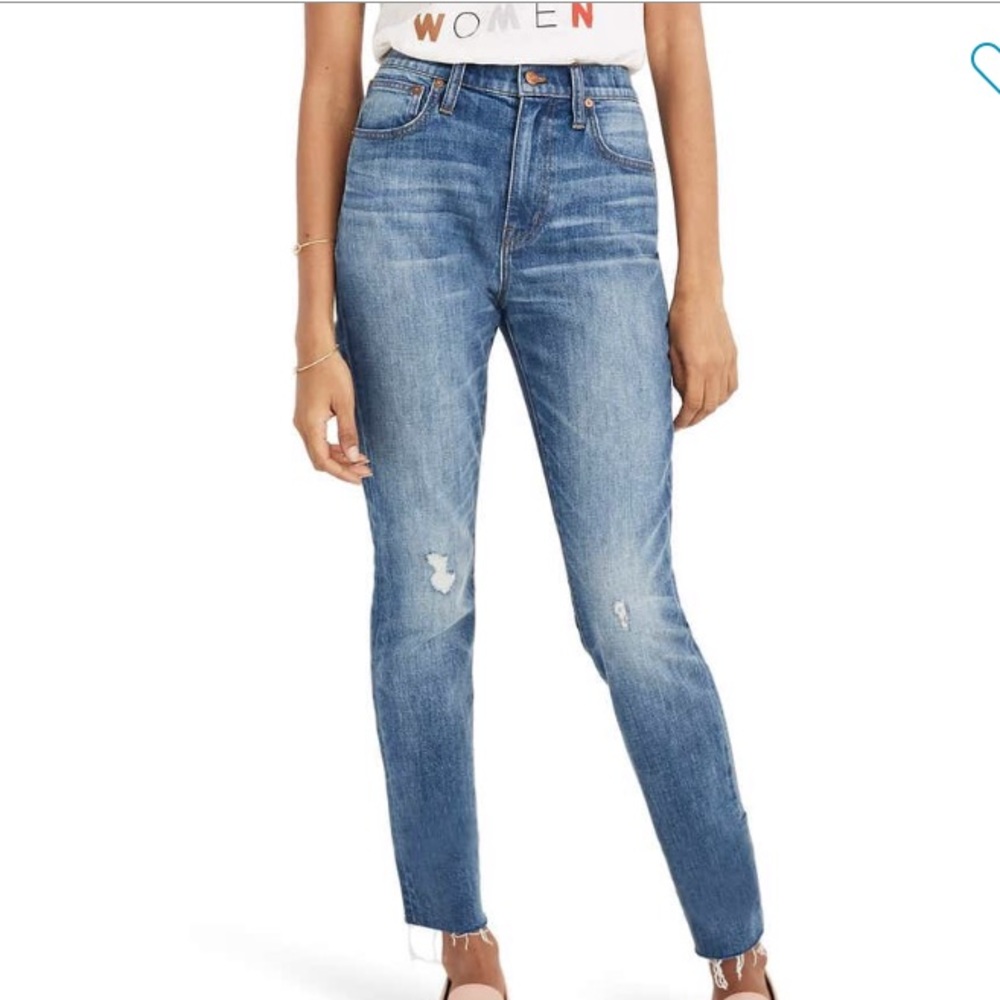 Madewell High Rise Slim Crop Boyjeans